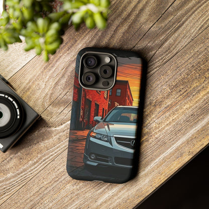 Acura TL Street Life-Dual Layer Ultra Tough Phone Case iPhone 15 Pro Matte Printify by The Night Shift Automotive Apparel