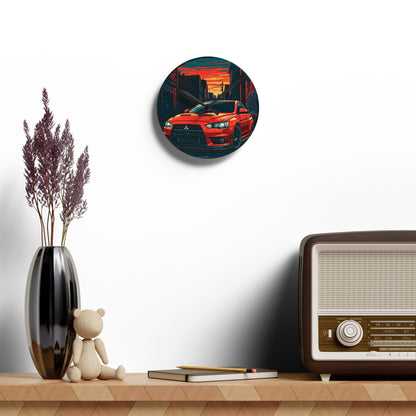 Mitsubishi Lancer Evo X Street Life-Acrylic Wall Clock