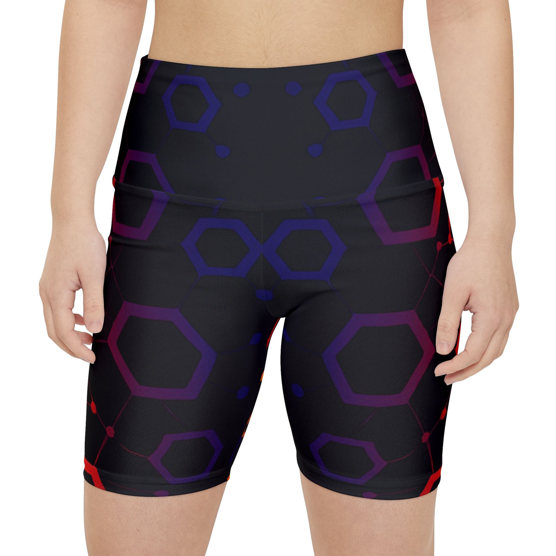 Women's Gym & Fitness Biker Shorts Printify by The Night Shift Automotive Apparel