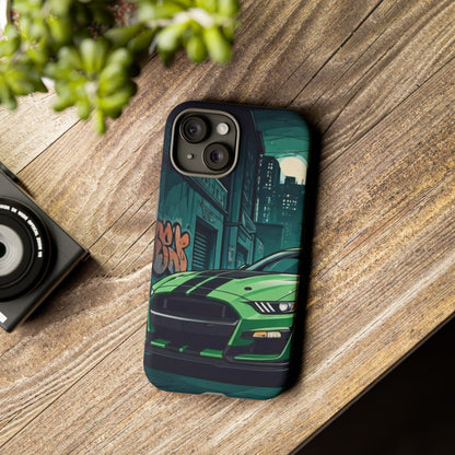 Ford Mustang Shelby GT500 Street Life-Dual Layer Ultra Tough Phone Case iPhone 15 Matte Printify by The Night Shift Automotive Apparel