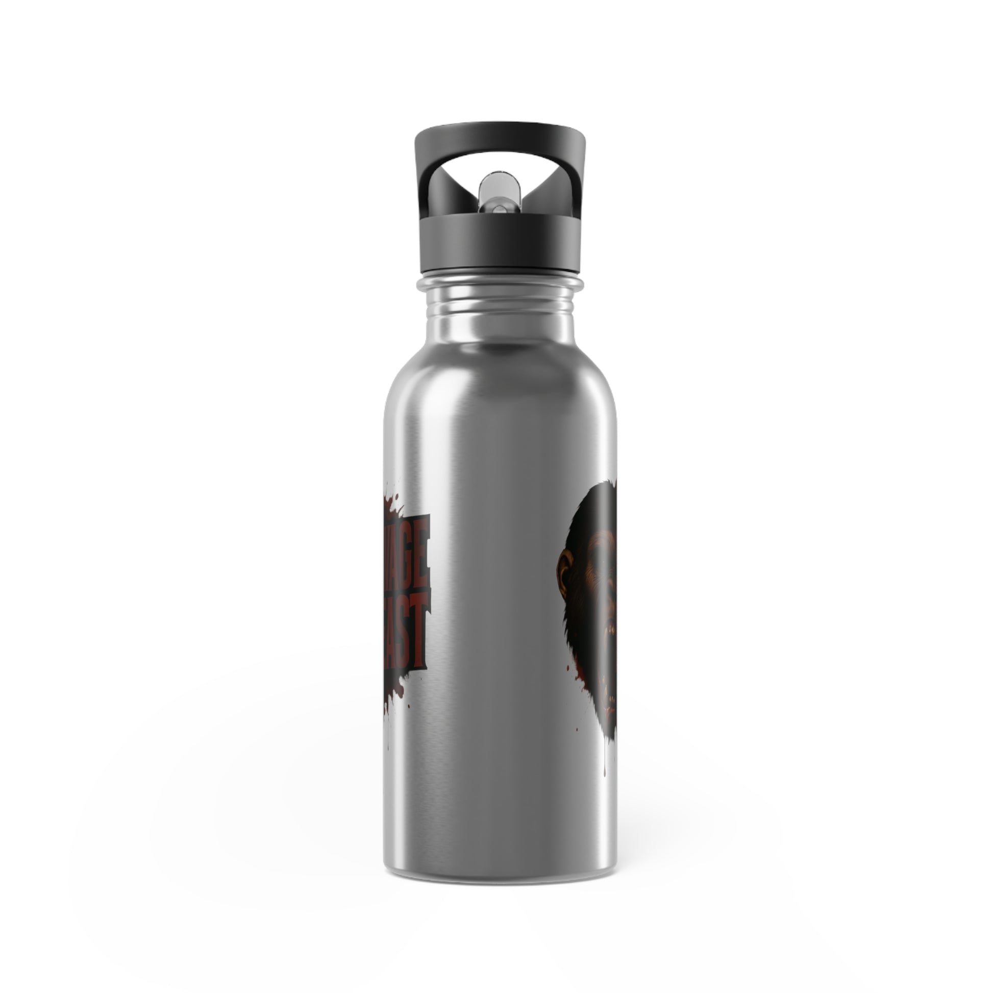 Stainless Steel Water Bottle With Straw, 20oz Printify by The Night Shift Automotive Apparel