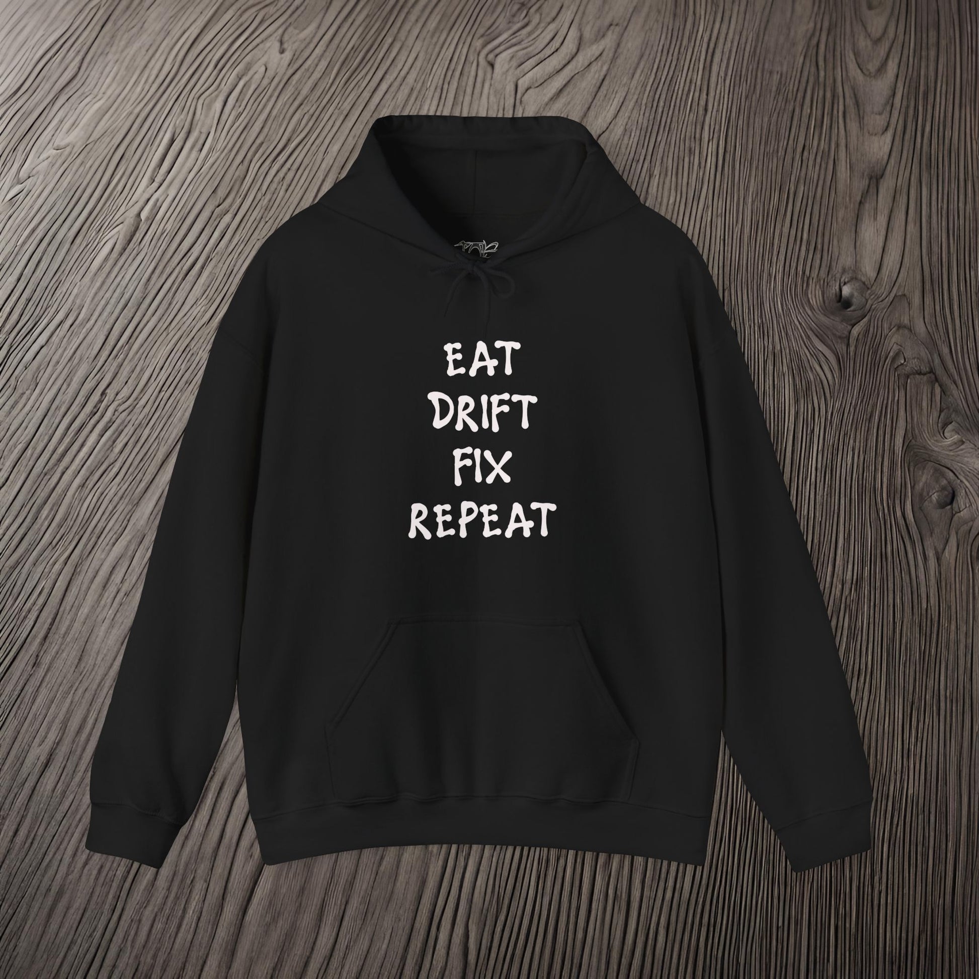 Eat, Drift, Fix, Repeat. I'll Sleep When I'm Dead-Premium, Ultra Soft Unisex Hoodie Printify by The Night Shift Automotive Apparel