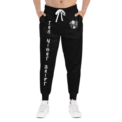 Mt Fuji Silhouette-Premium, Ultra Soft Athletic Joggers Seam thread color automatically matched to design Printify by The Night Shift Automotive Apparel