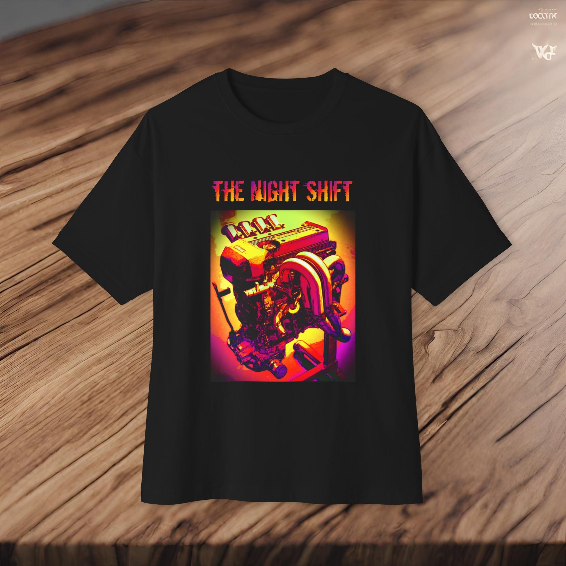 3S-GE ITB Synthwave-Premium, Ultra Soft Unisex Oversized Boxy Tee Printify by The Night Shift Automotive Apparel