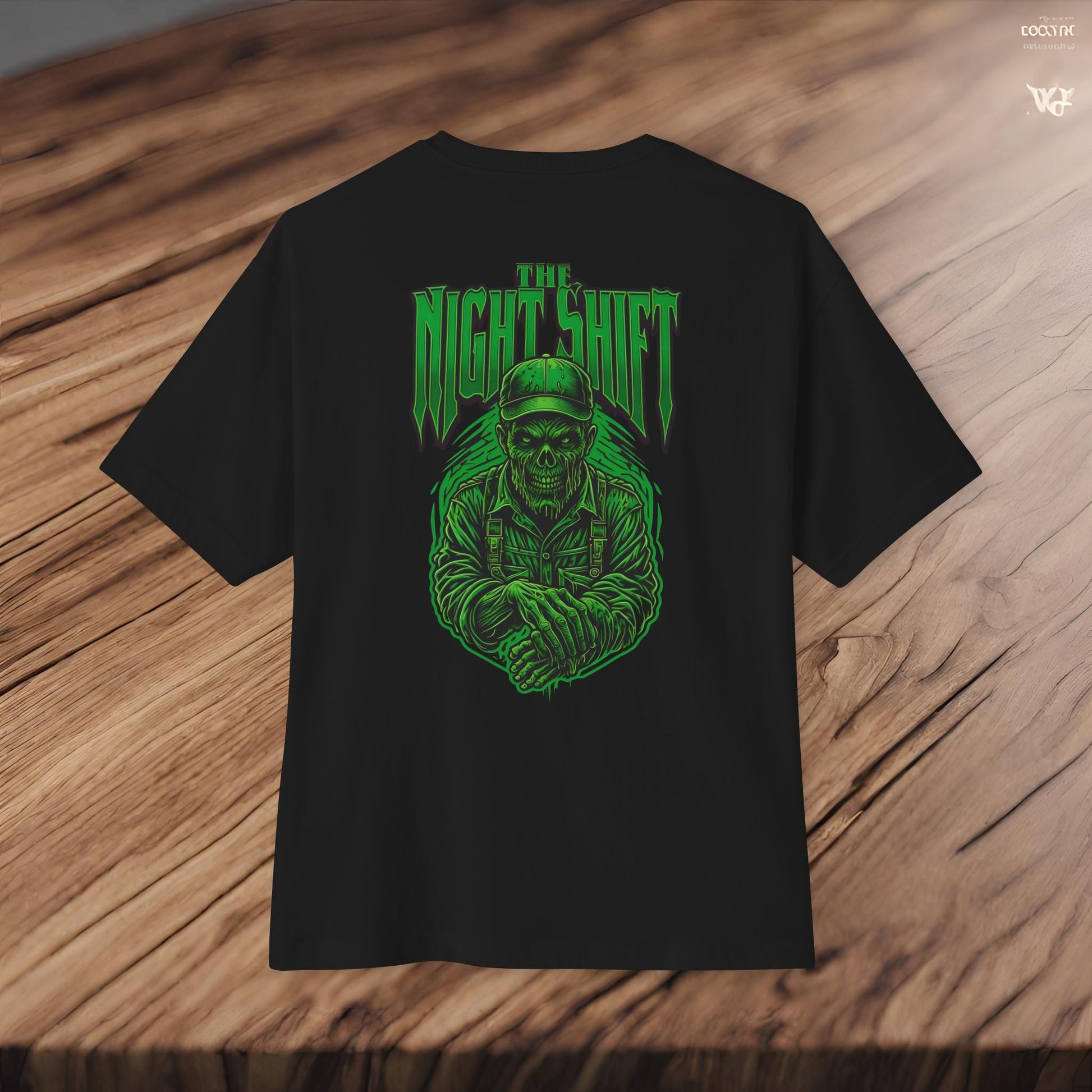 Night Walker Zombie-Premium, Ultra Soft Unisex Oversized Boxy Tee Printify by The Night Shift Automotive Apparel