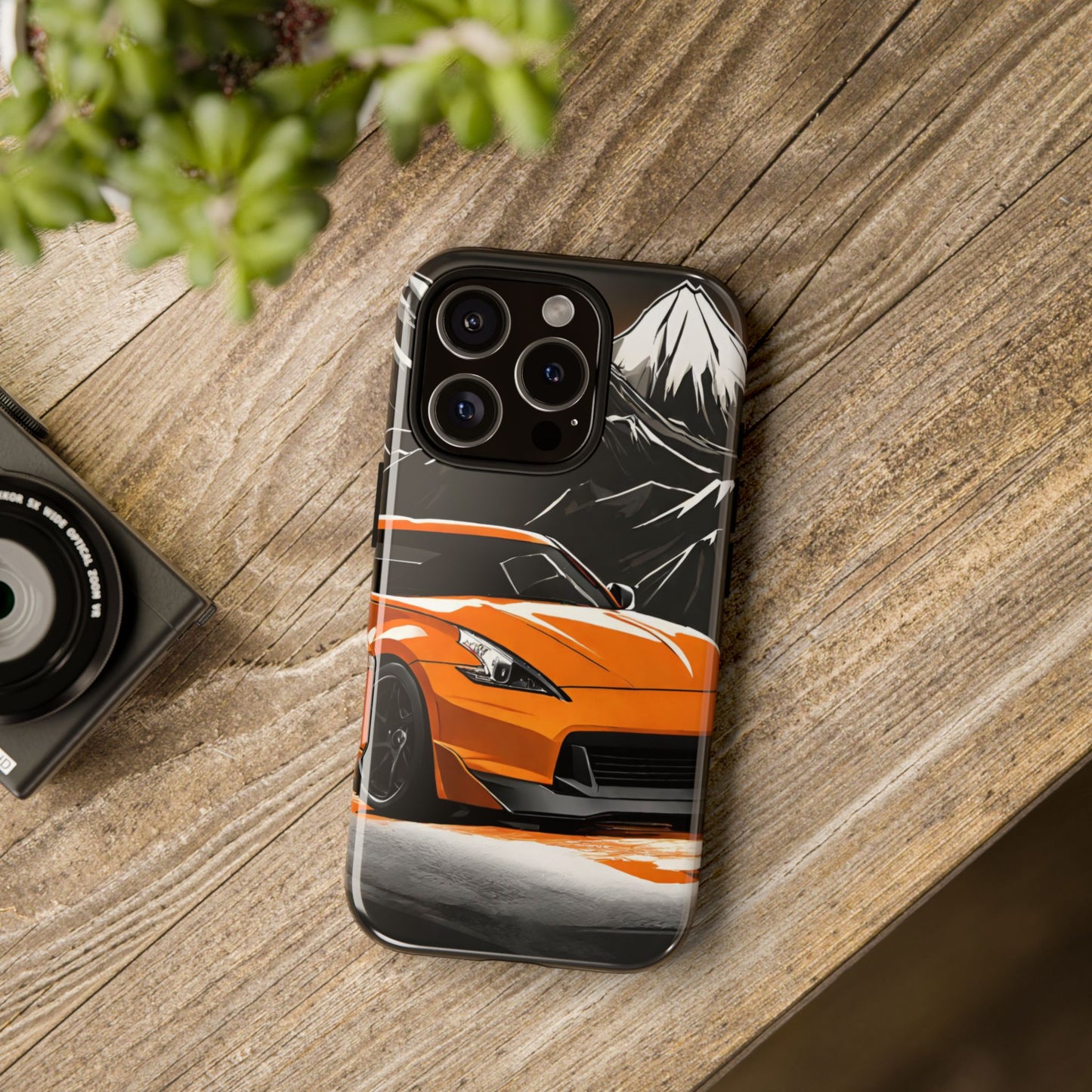 Nissan 370Z Mt Fuji-Dual Layer Ultra Tough Phone Case iPhone 16 Pro Glossy Printify by The Night Shift Automotive Apparel