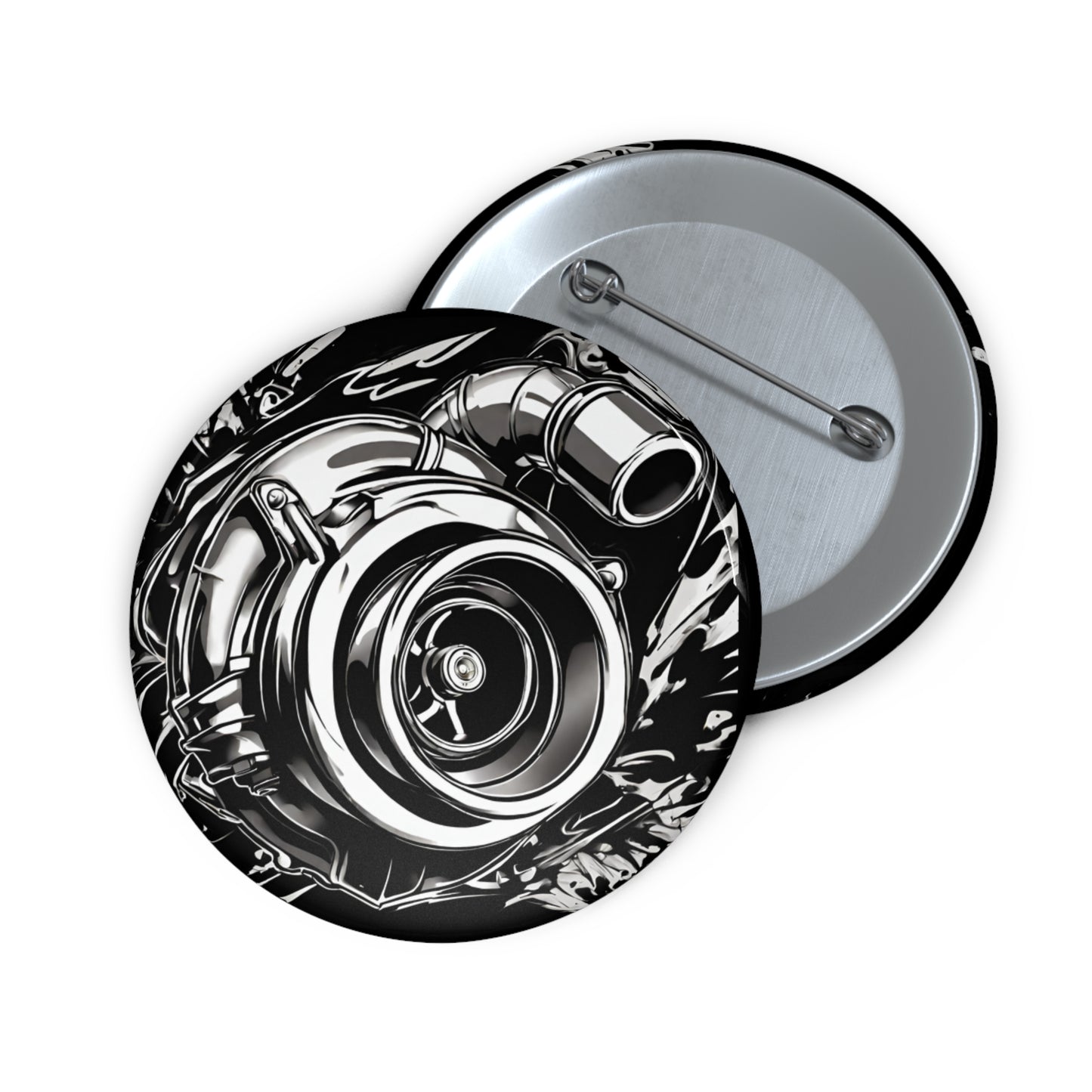 Station Nation Pin 2.25" Printify by The Night Shift Automotive Apparel