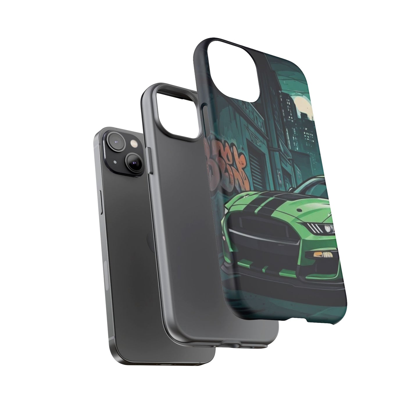 Ford Mustang Shelby GT500 Street Life-Dual Layer Ultra Tough Phone Case Printify by The Night Shift Automotive Apparel