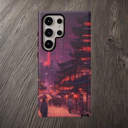 Traditional Japanese Village Countryside-Dual Layer Ultra Tough Phone Case Samsung Galaxy S24 Ultra Matte Printify by The Night Shift Automotive Apparel