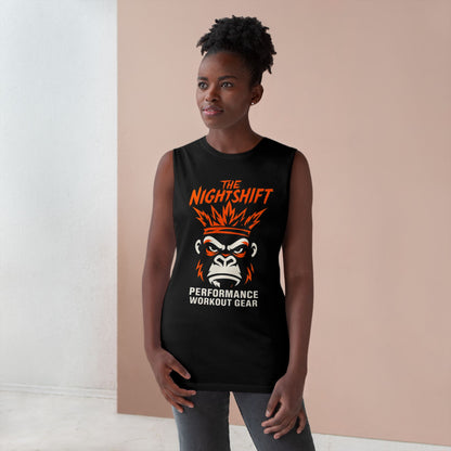 King Of The Gym - Premium Unisex Barnard Tank Top Printify by The Night Shift Automotive Apparel