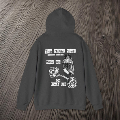 Mask Up or Lock Up-Ultra Soft, Premium Hoodie Printify by The Night Shift Automotive Apparel