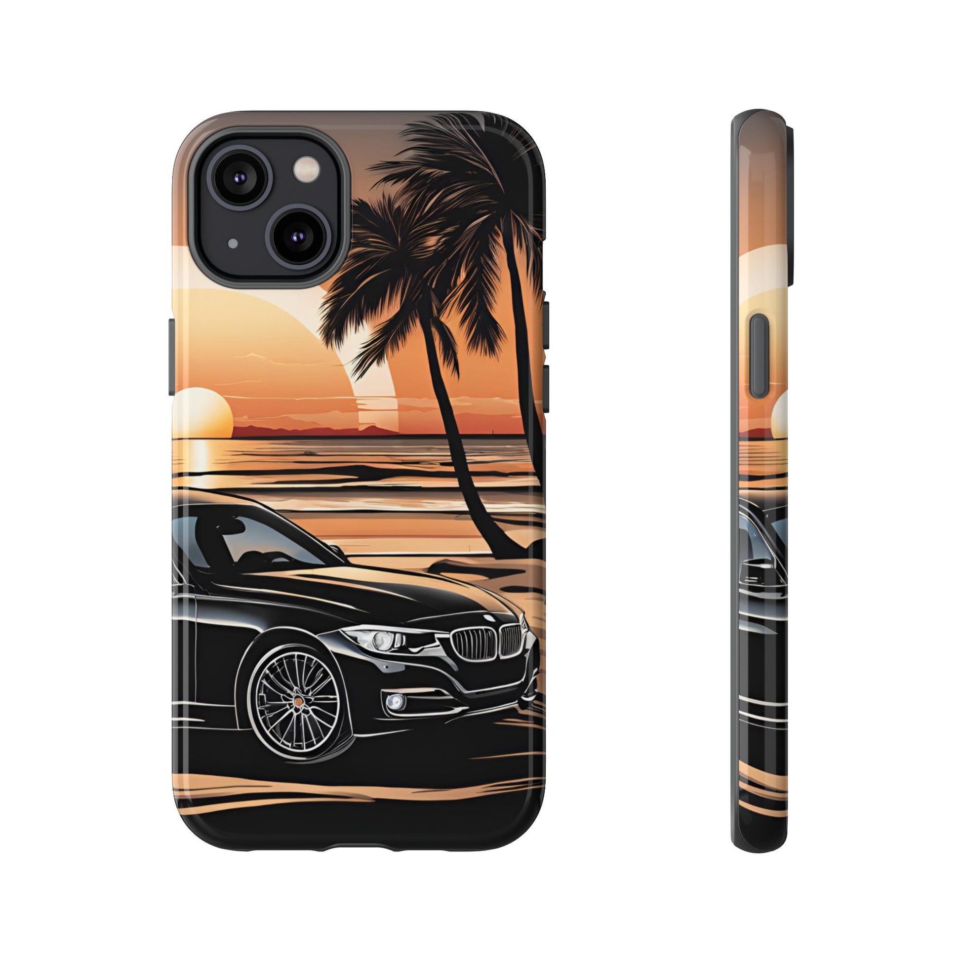 BMW Sunset On The Beach-Dual Layer Ultra Tough Phone Case Printify by The Night Shift Automotive Apparel