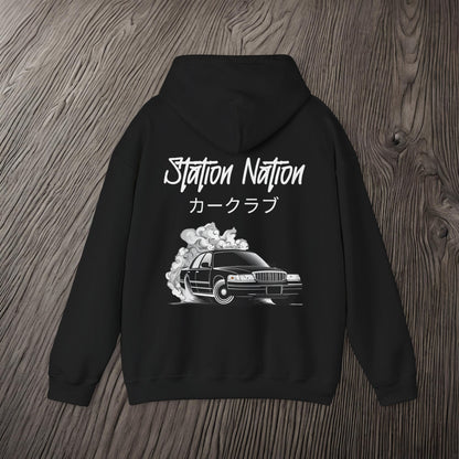 Station Nation-Ultra Soft, Premium Hoodie Printify by The Night Shift Automotive Apparel
