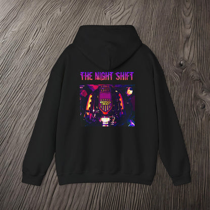Boss 302 Coyote Synthwave-Premium, Ultra Soft Unisex Hoodie Printify by The Night Shift Automotive Apparel