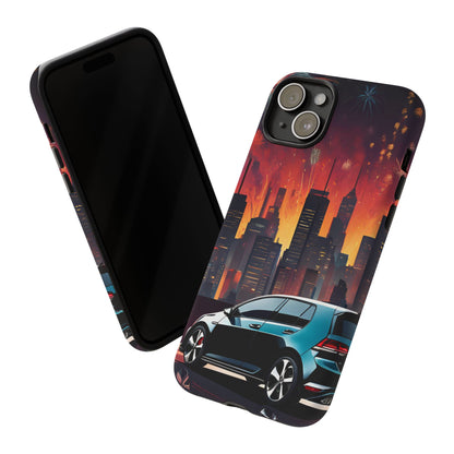 Volkswagon Golf GTI Fireworks-Dual Layer Ultra Tough Phone Case Printify by The Night Shift Automotive Apparel