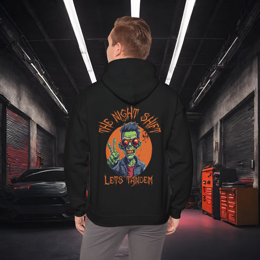 Lets Tandem Zombie-Ultra Soft, Premium Hoodie Black Printify by The Night Shift Automotive Apparel