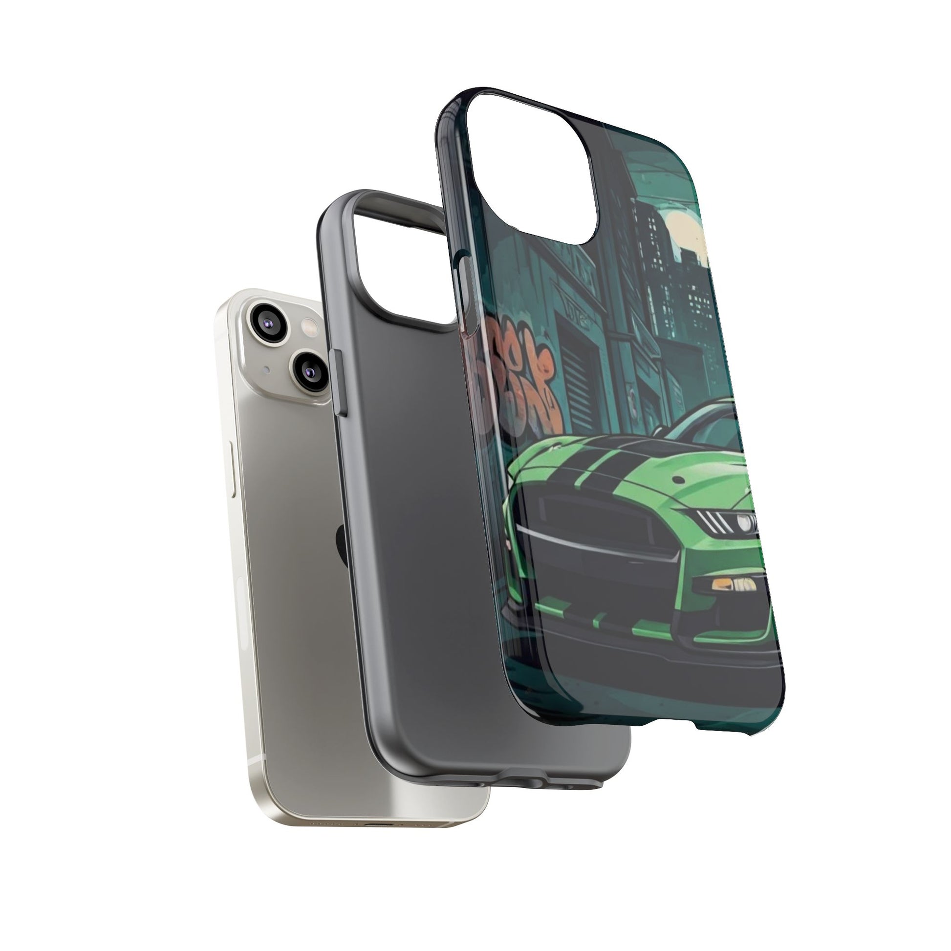 Ford Mustang Shelby GT500 Street Life-Dual Layer Ultra Tough Phone Case Printify by The Night Shift Automotive Apparel