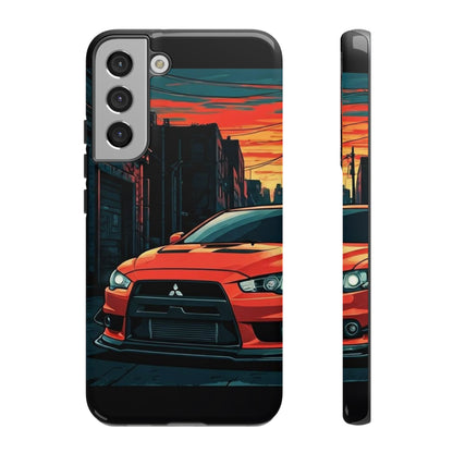 Mitsubishi Evo X Street Life-Dual Layer Ultra Tough Phone Case Printify by The Night Shift Automotive Apparel