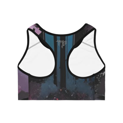 Women's Sports Bra Printify by The Night Shift Automotive Apparel
