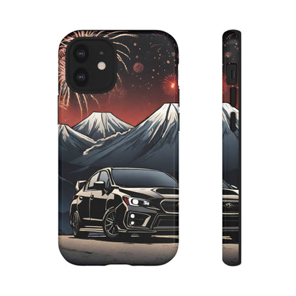 Subaru WRX/STI Fireworks-Dual Layer Ultra Tough Phone Case iPhone 12 Mini Glossy Printify by The Night Shift Automotive Apparel