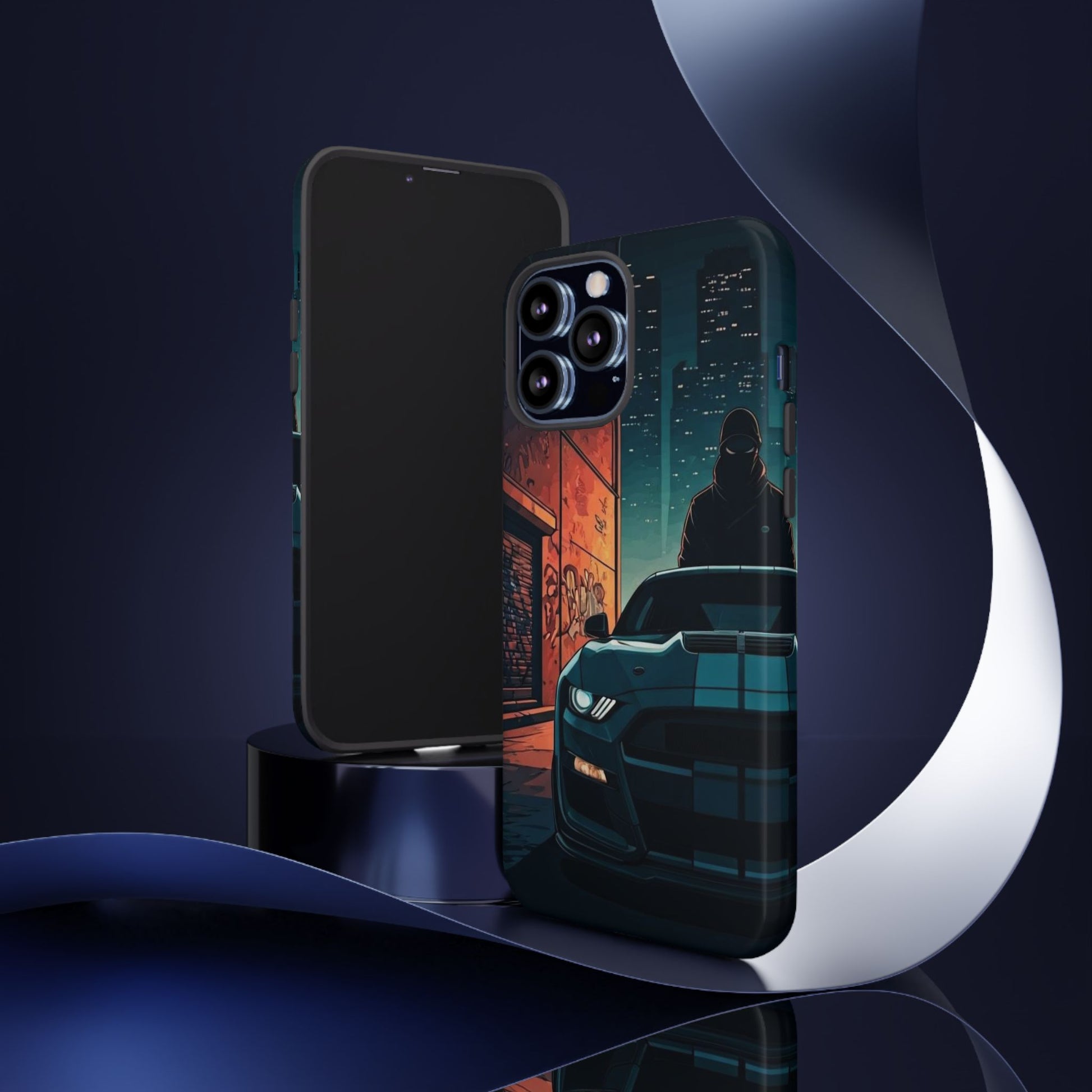 Ford Mustang Shelby GT350 Street Life-Dual Layer Ultra Tough Phone Case iPhone 13 Pro Max Glossy Printify by The Night Shift Automotive Apparel