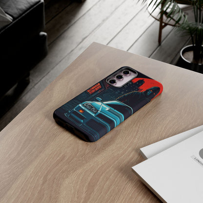 Nissan Skyline R34 Street Life-Dual Layer Ultra Tough Phone Case Samsung Galaxy S23 Plus Glossy Printify by The Night Shift Automotive Apparel