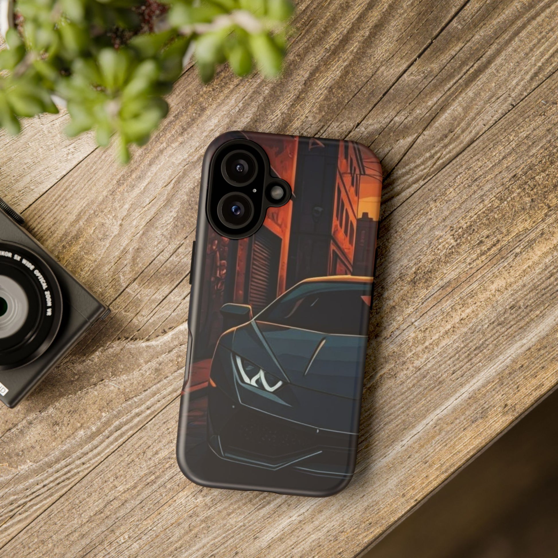 Lamborghini Huracan Street Life-Dual Layer Ultra Tough Phone Case iPhone 16 Matte Printify by The Night Shift Automotive Apparel