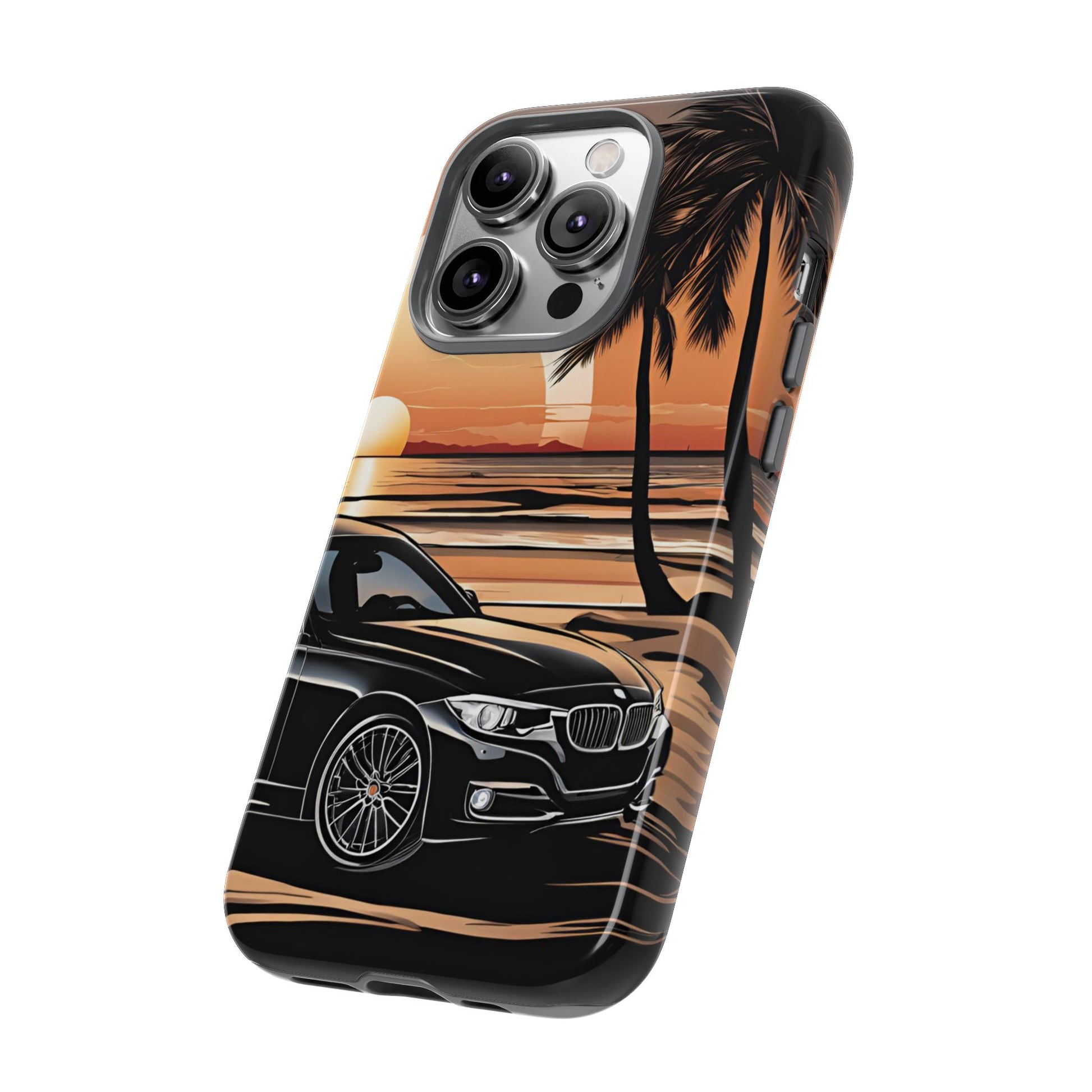 BMW Sunset On The Beach-Dual Layer Ultra Tough Phone Case Printify by The Night Shift Automotive Apparel