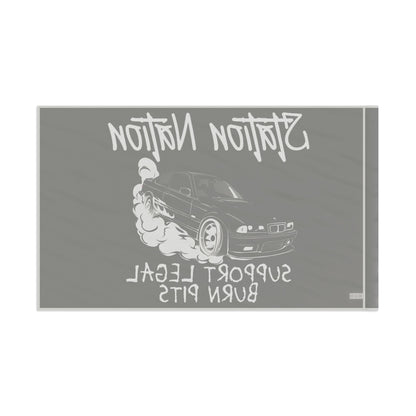 Station Nation-Support Legal Burn Pit Flags Printify by The Night Shift Automotive Apparel
