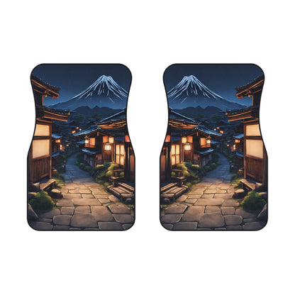 Traditional Japanese Village Countryside-Premium, High Quality Car Floor Mats (Set of 2 Front Floor Mats) 2x Front mats Printify by The Night Shift Automotive Apparel