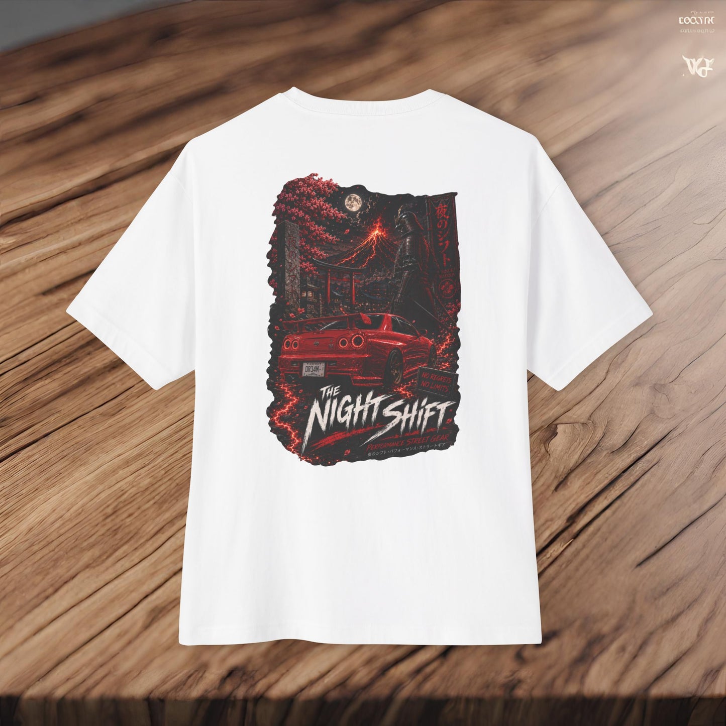 Nissan Skyline R34 Owners Custom-Premium, Ultra Soft Unisex Oversized Boxy Tee Printify by The Night Shift Automotive Apparel