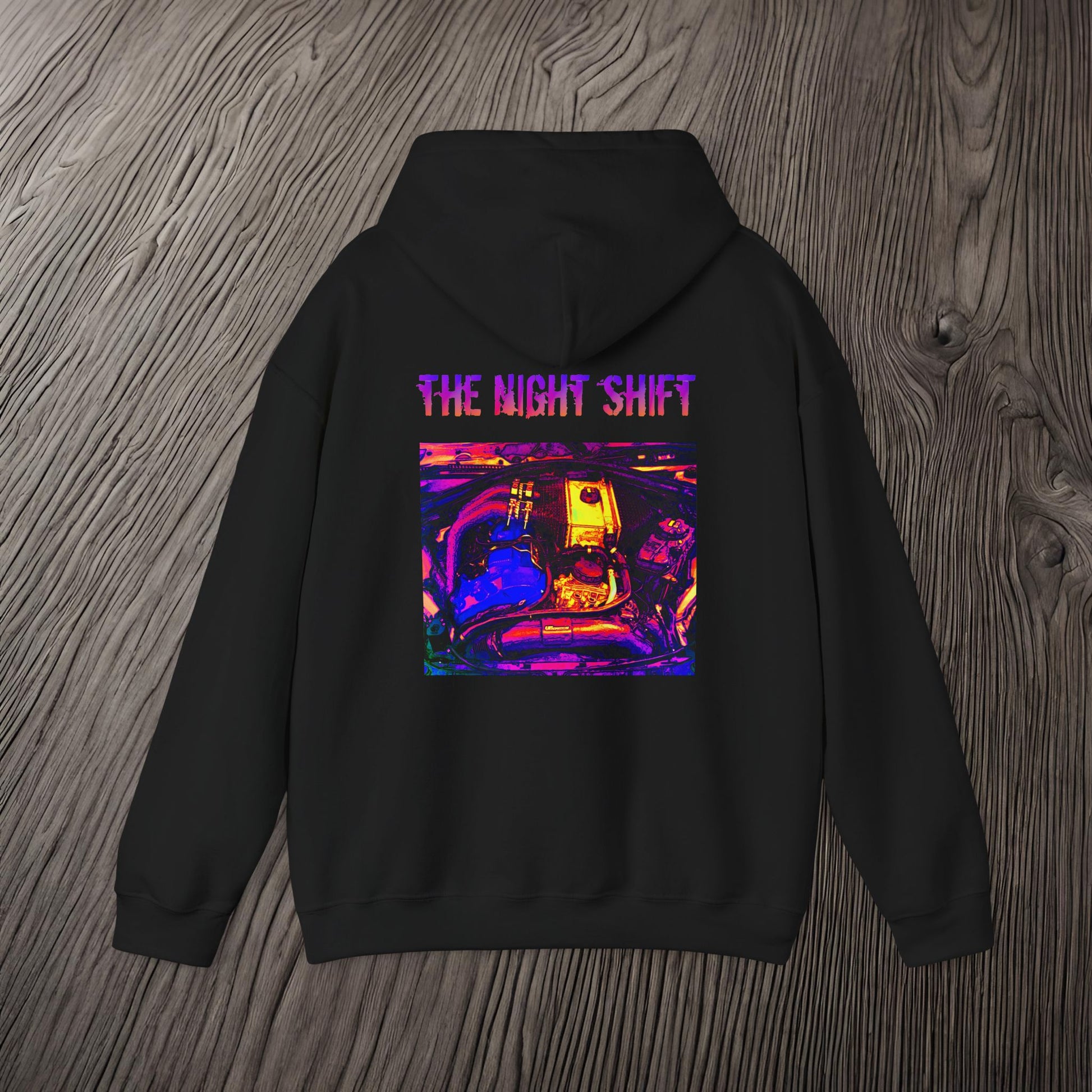 S55 Synthwave-Premium, Ultra Soft Unisex Hoodie Printify by The Night Shift Automotive Apparel