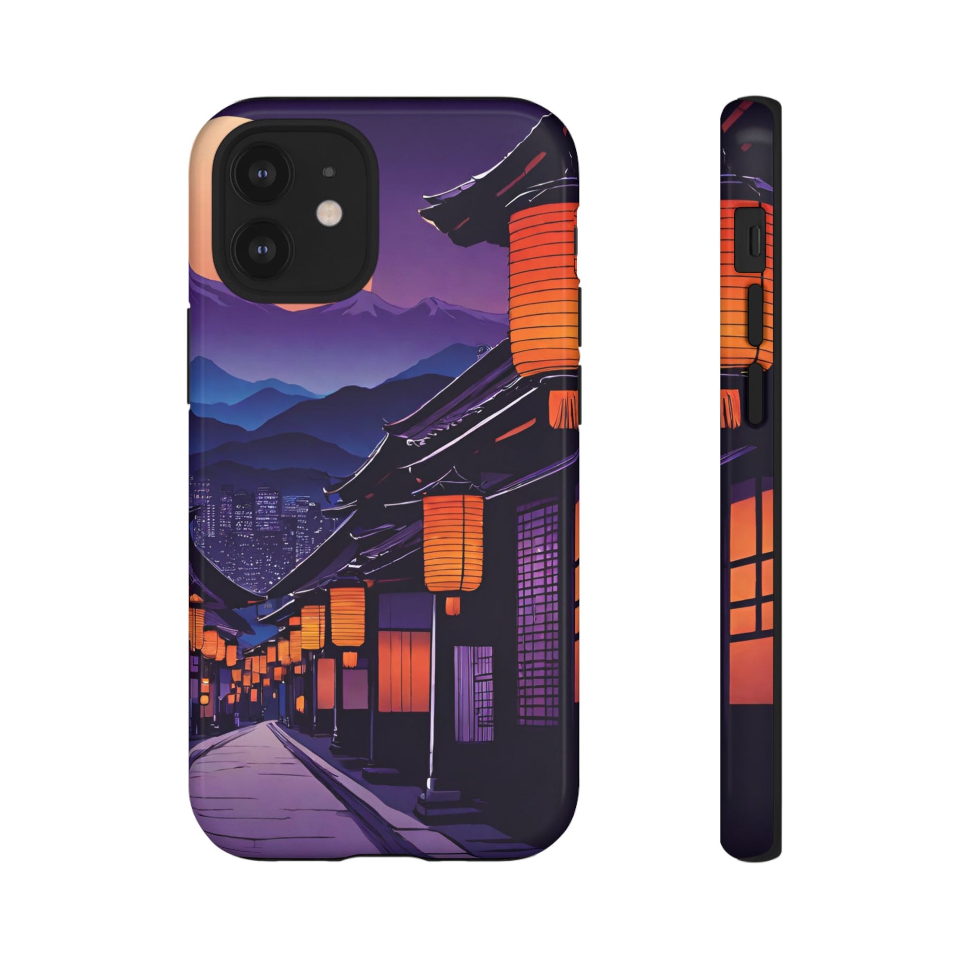 Traditional Japanese Village Countryside-Dual Layer Ultra Tough Phone Case iPhone 12 Mini Glossy Printify by The Night Shift Automotive Apparel