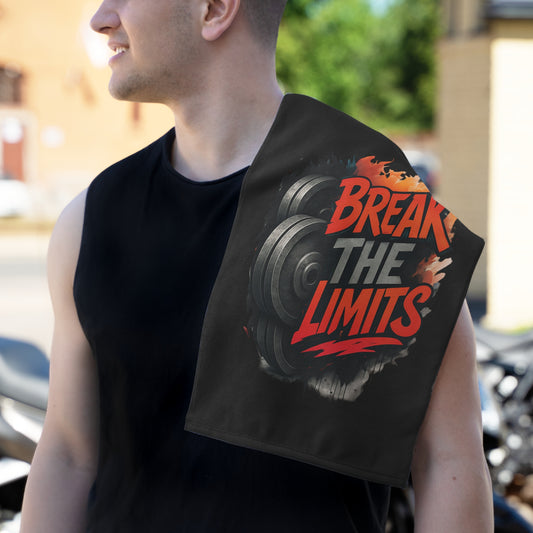 Break The Limits-Gym Towel( 11x18) White 11" × 18" Printify by The Night Shift Automotive Apparel