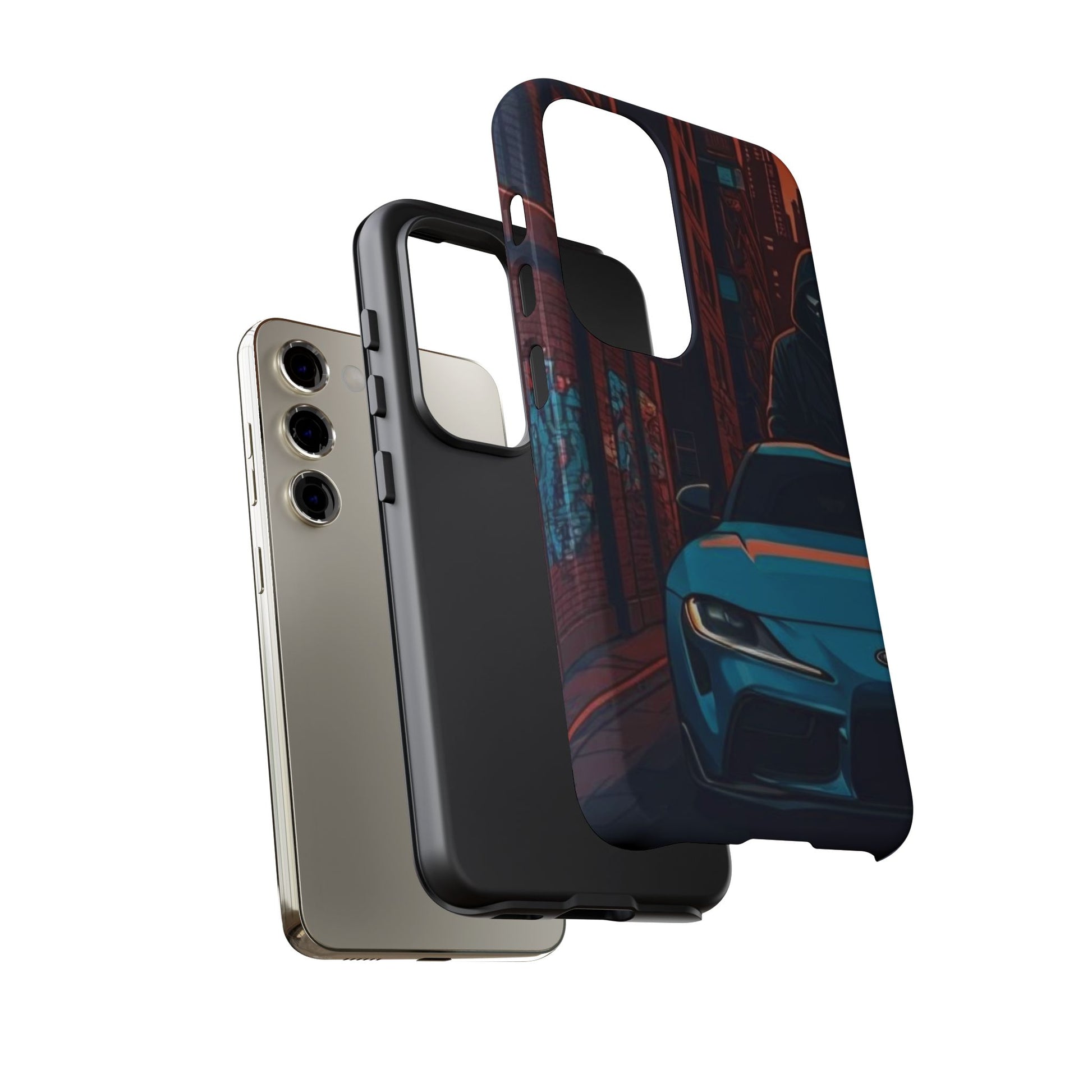 Toyota Supra MK-V Street Life-Dual Layer Ultra Tough Phone Case Printify by The Night Shift Automotive Apparel