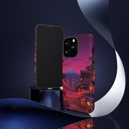 Traditional Japanese Village Countryside-Dual Layer Ultra Tough Phone Case iPhone 13 Pro Glossy Printify by The Night Shift Automotive Apparel