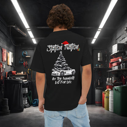 🎄 Christmas Limited Edition Station Nation-Premium, Ultra Soft Unisex Oversized Boxy Tee Printify by The Night Shift Automotive Apparel