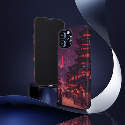 Traditional Japanese Village Countryside-Dual Layer Ultra Tough Phone Case iPhone 13 Pro Max Glossy Printify by The Night Shift Automotive Apparel