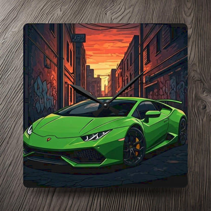 Lamborghini Huracan Street Life-Acrylic Wall Clock