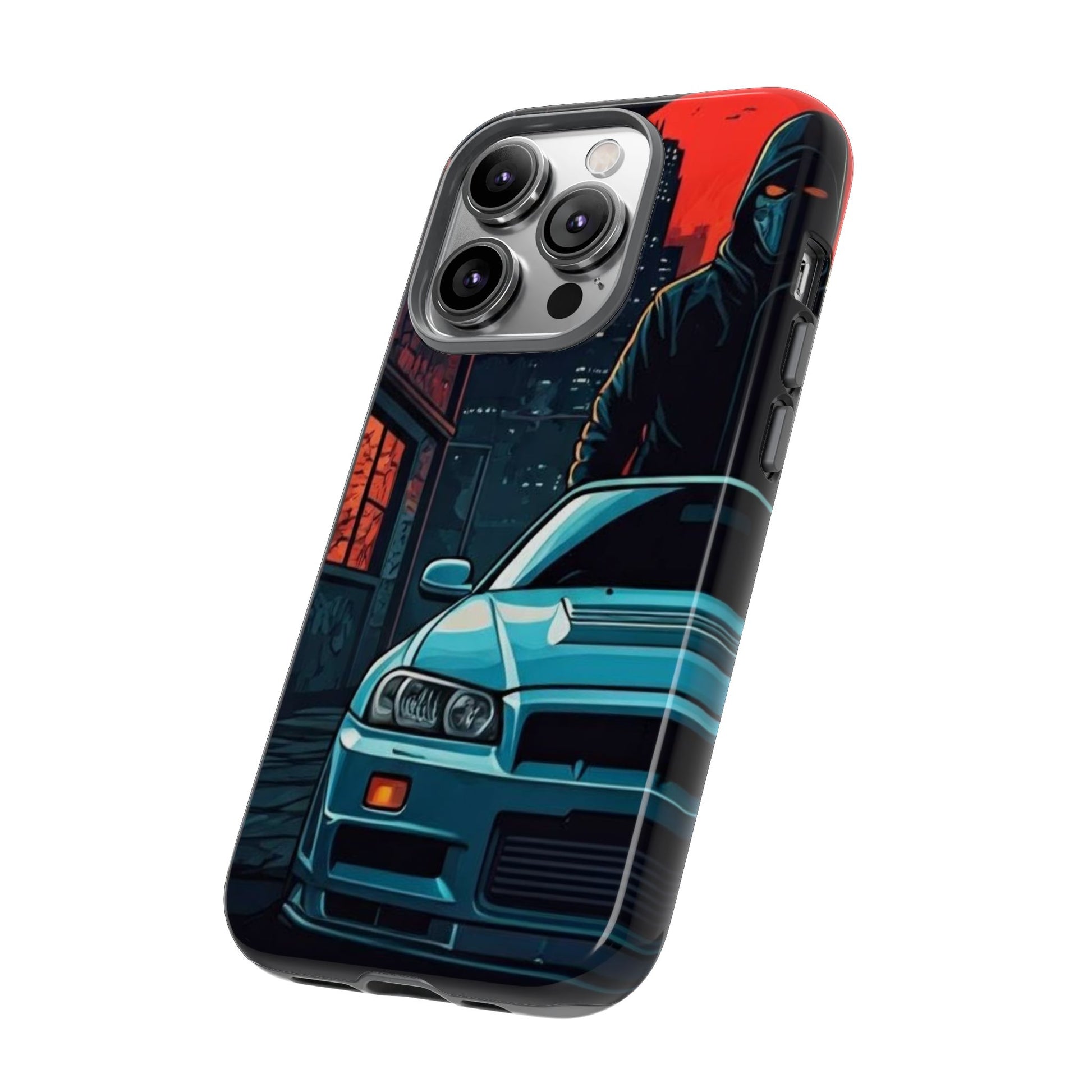 Nissan Skyline R34 Street Life-Dual Layer Ultra Tough Phone Case Printify by The Night Shift Automotive Apparel