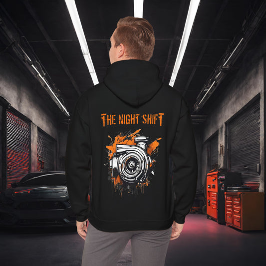Graffiti Turbo-Ultra Soft, Premium Hoodie Black Printify by The Night Shift Automotive Apparel