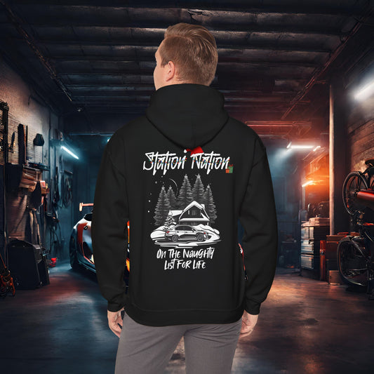 🎁 Christmas Limited Edition Station Nation-Ultra Soft, Premium Hoodie Black Printify by The Night Shift Automotive Apparel