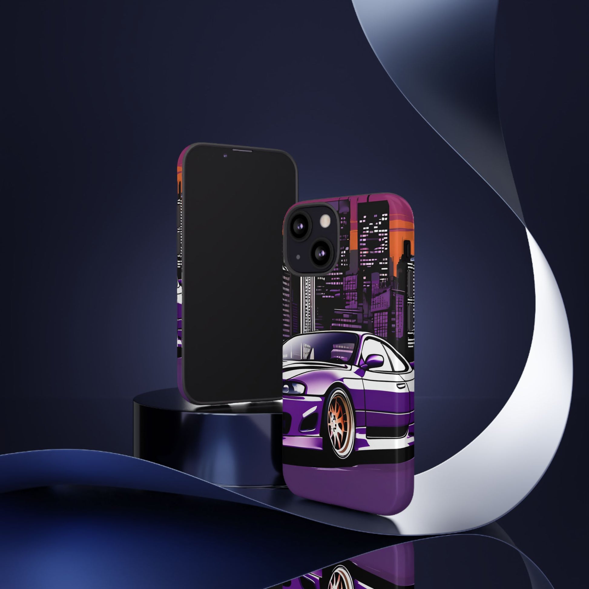 Nissan 240sx S15-Dual Layer Ultra Tough Phone Case iPhone 13 Mini Glossy Printify by The Night Shift Automotive Apparel