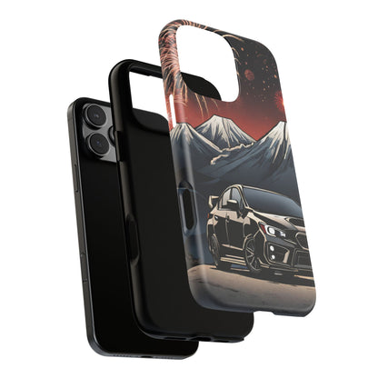 Subaru WRX/STI Fireworks-Dual Layer Ultra Tough Phone Case Printify by The Night Shift Automotive Apparel