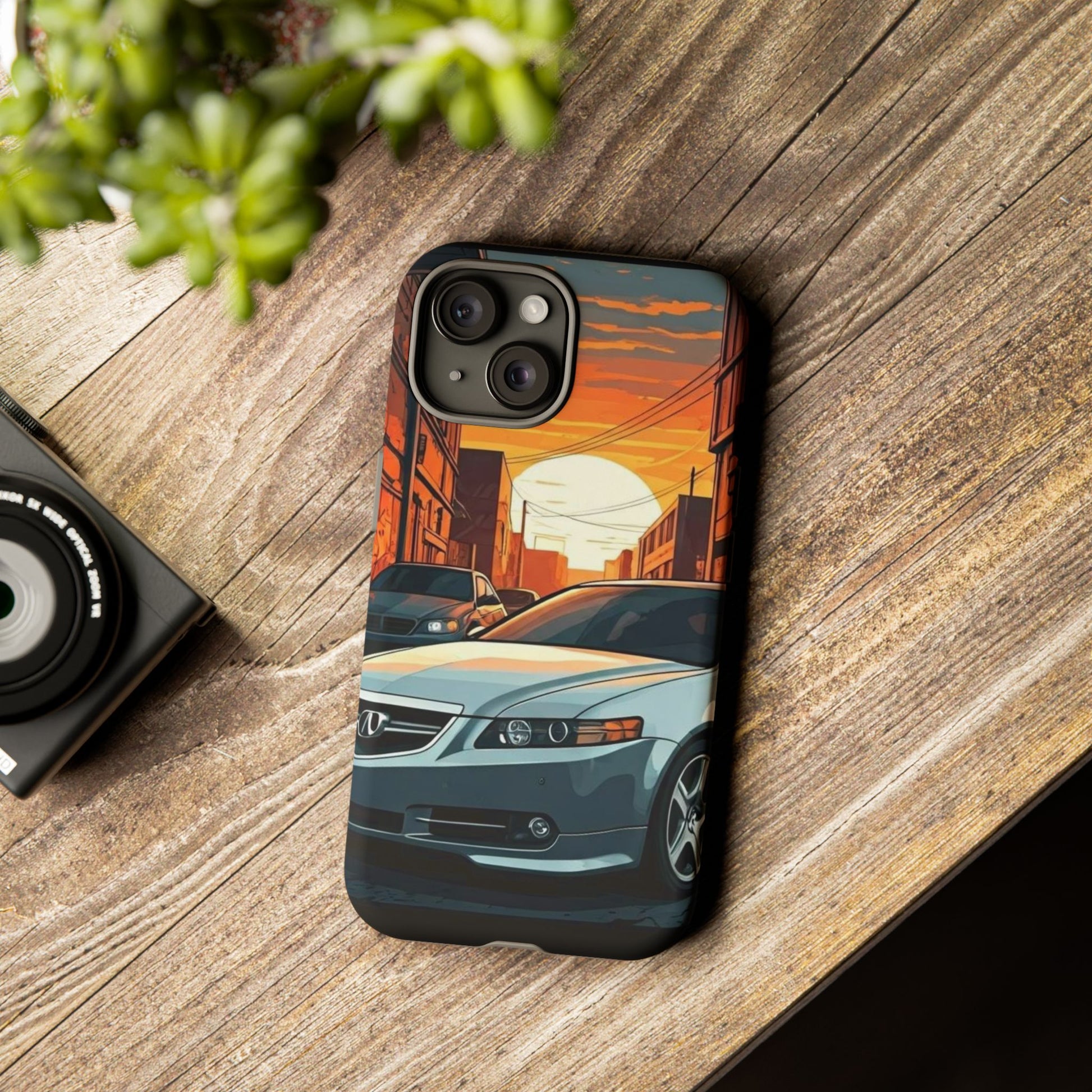 Acura TL Street Life-Dual Layer Ultra Tough Phone Case iPhone 15 Matte Printify by The Night Shift Automotive Apparel