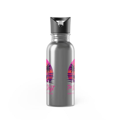 Stainless Steel Water Bottle With Straw, 20oz Printify by The Night Shift Automotive Apparel