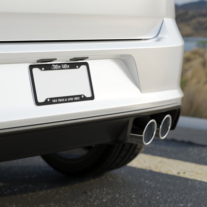 Station Nation License Plate Frame Printify by The Night Shift Automotive Apparel