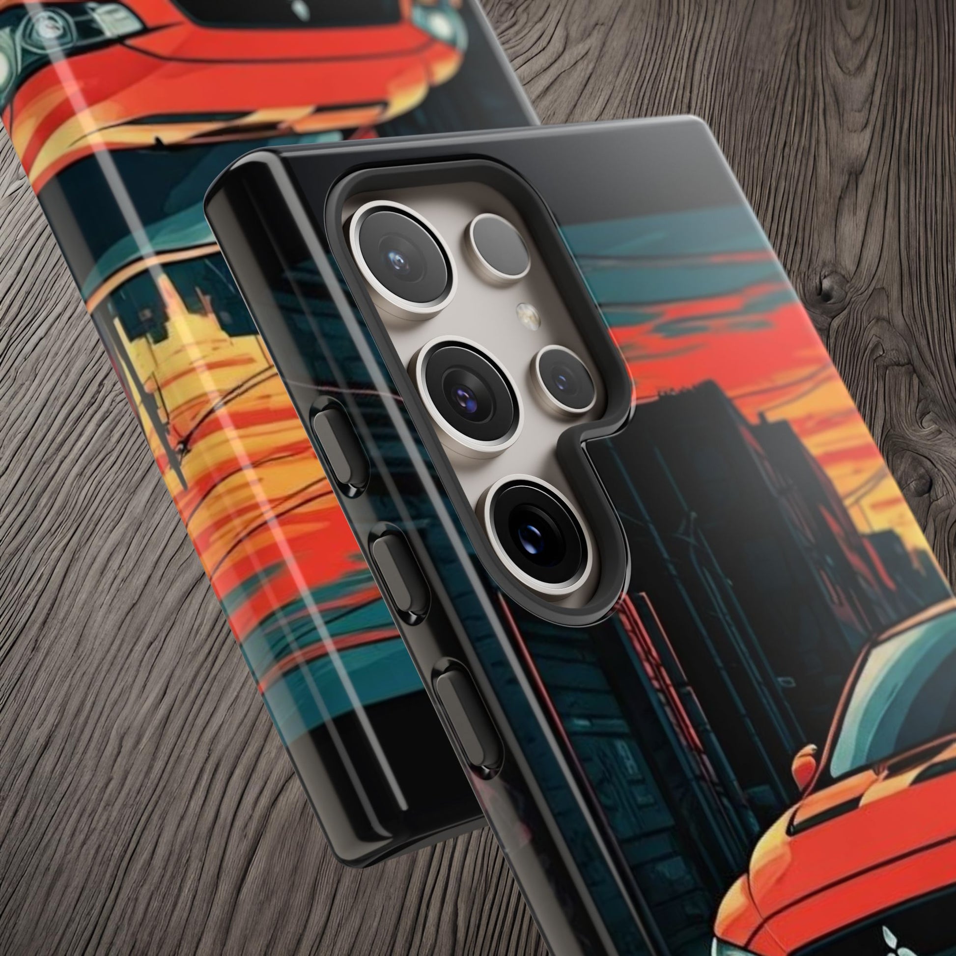 Mitsubishi Evo X Street Life-Dual Layer Ultra Tough Phone Case Printify by The Night Shift Automotive Apparel