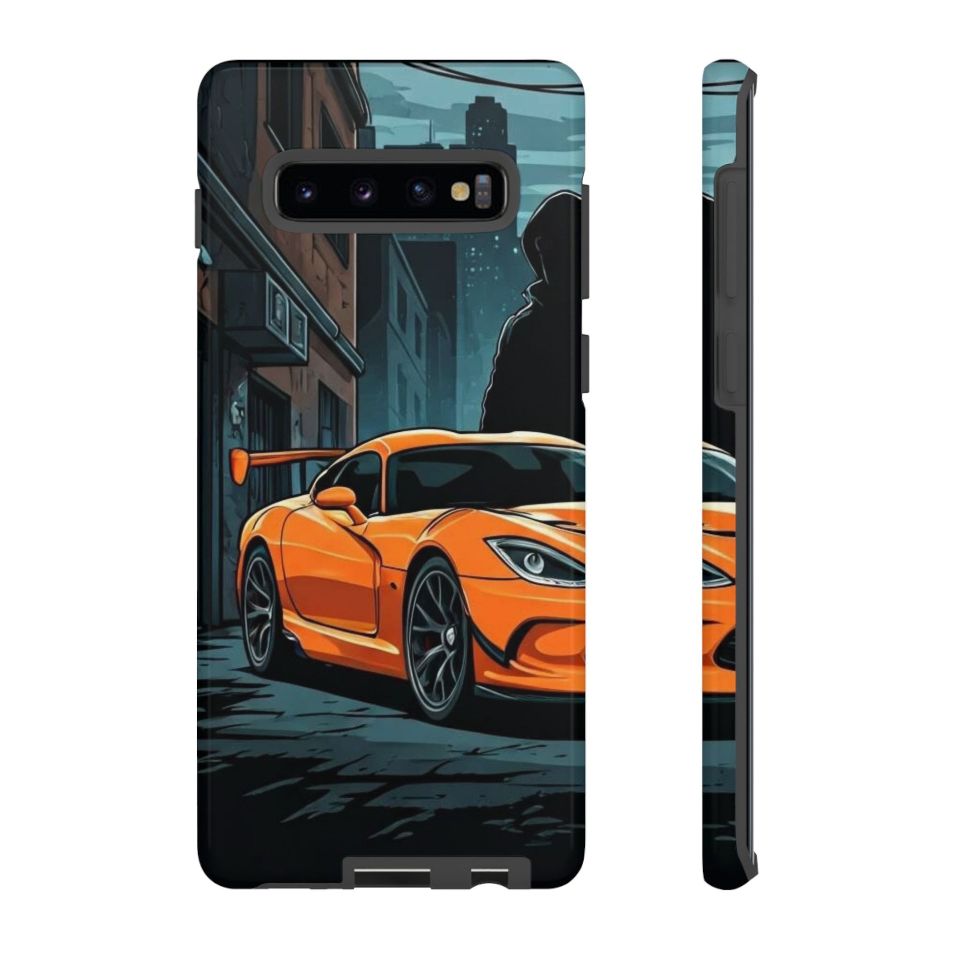 Dodge Viper SRT-10 Street Life-Dual Layer Ultra Tough Phone Case Samsung Galaxy S10 Plus Glossy Printify by The Night Shift Automotive Apparel