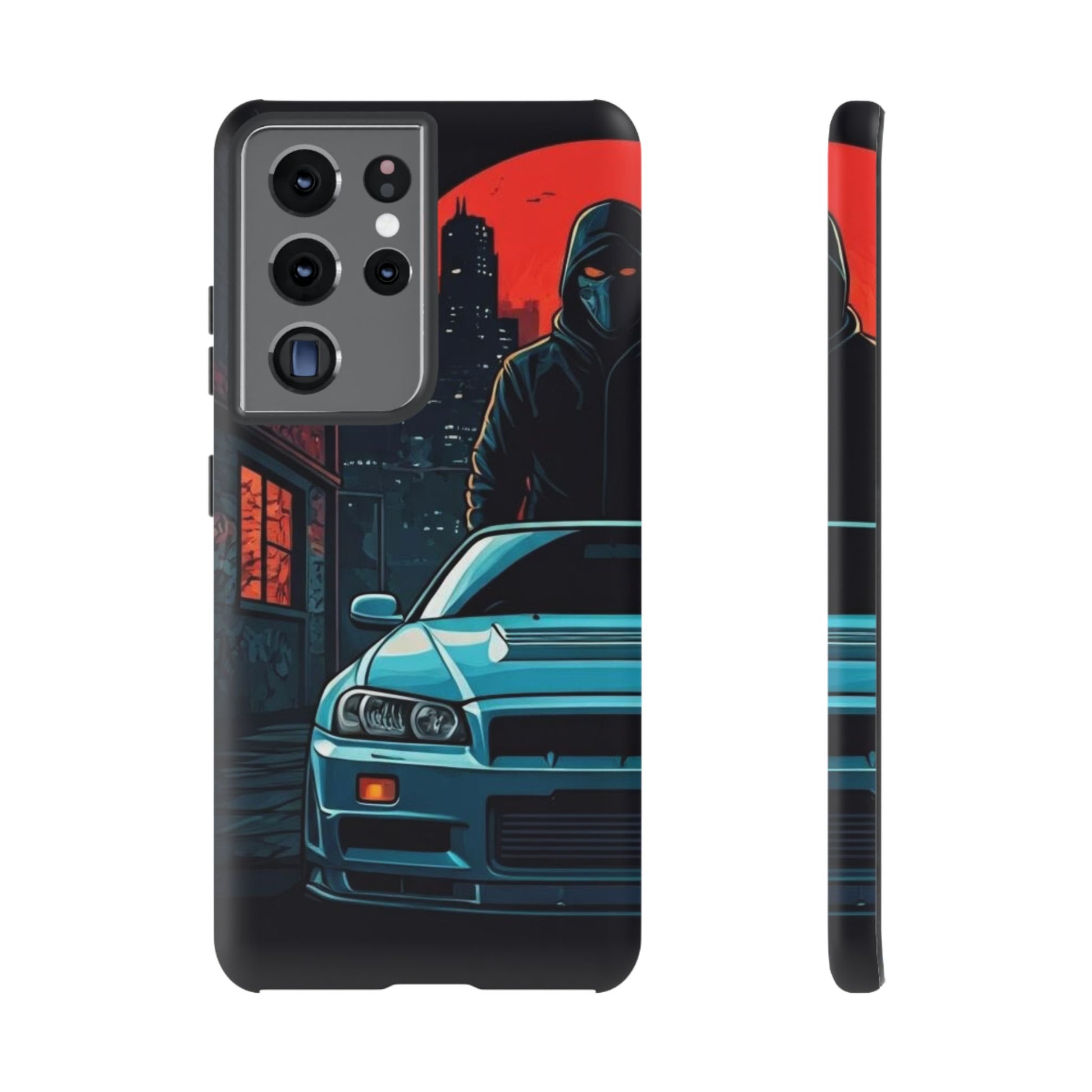 Nissan Skyline R34 Street Life-Dual Layer Ultra Tough Phone Case Samsung Galaxy S21 Ultra Matte Printify by The Night Shift Automotive Apparel